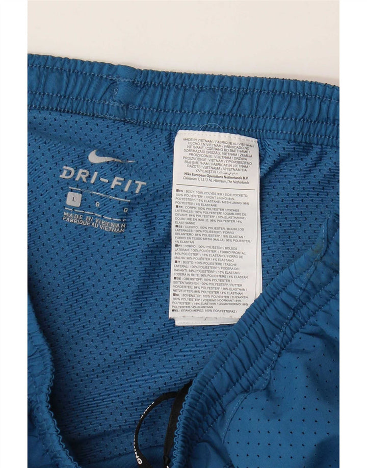 Short de sport Nike Dri Fit pour hommes, grand, bleu, polyester