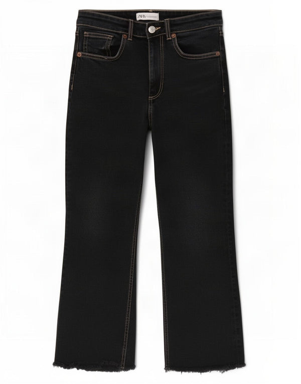 Zara Jean court pour femme EU 38 Small W28 L24 Noir