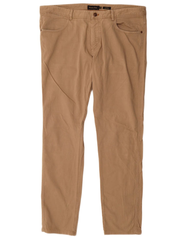 Massimo Dutti Pantalon décontracté coupe slim pour homme EU 46 XL W36 L32 Beige