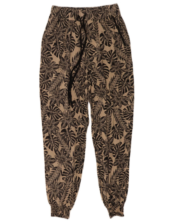 Warehouse Pantalon de jogging décontracté pour femme UK 8 Small W24 L26 Beige Floral