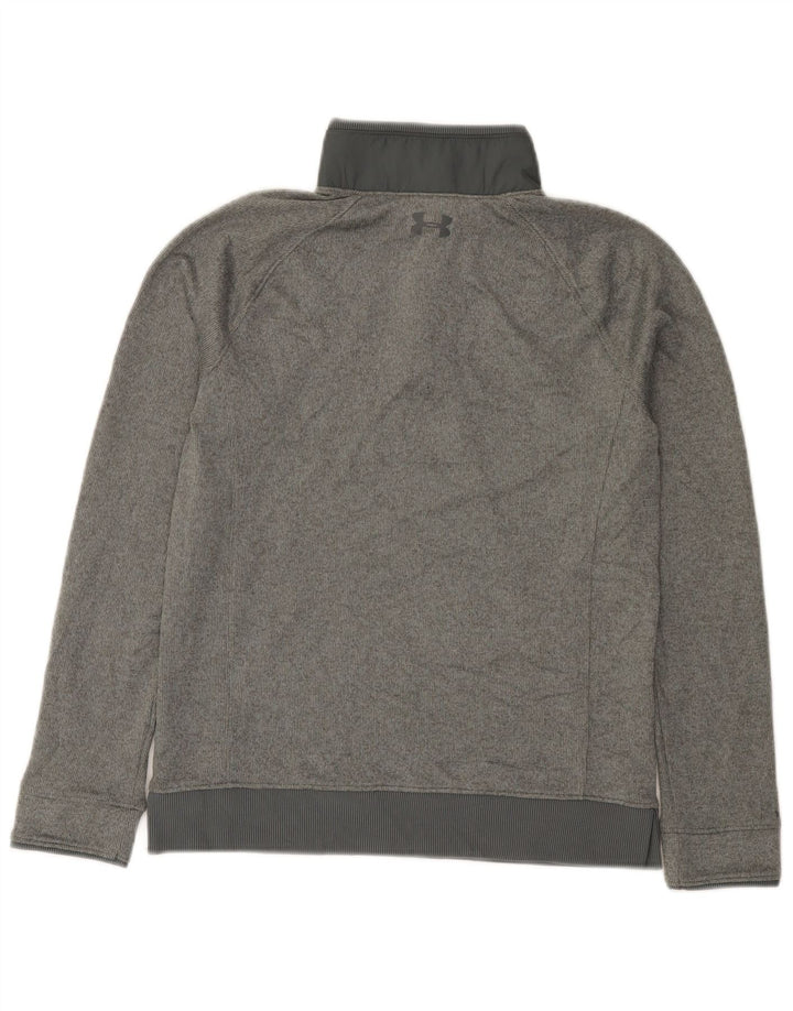 Under Armour Sweat-shirt à col boutonné pour garçon 11-12 ans Gris Taille L