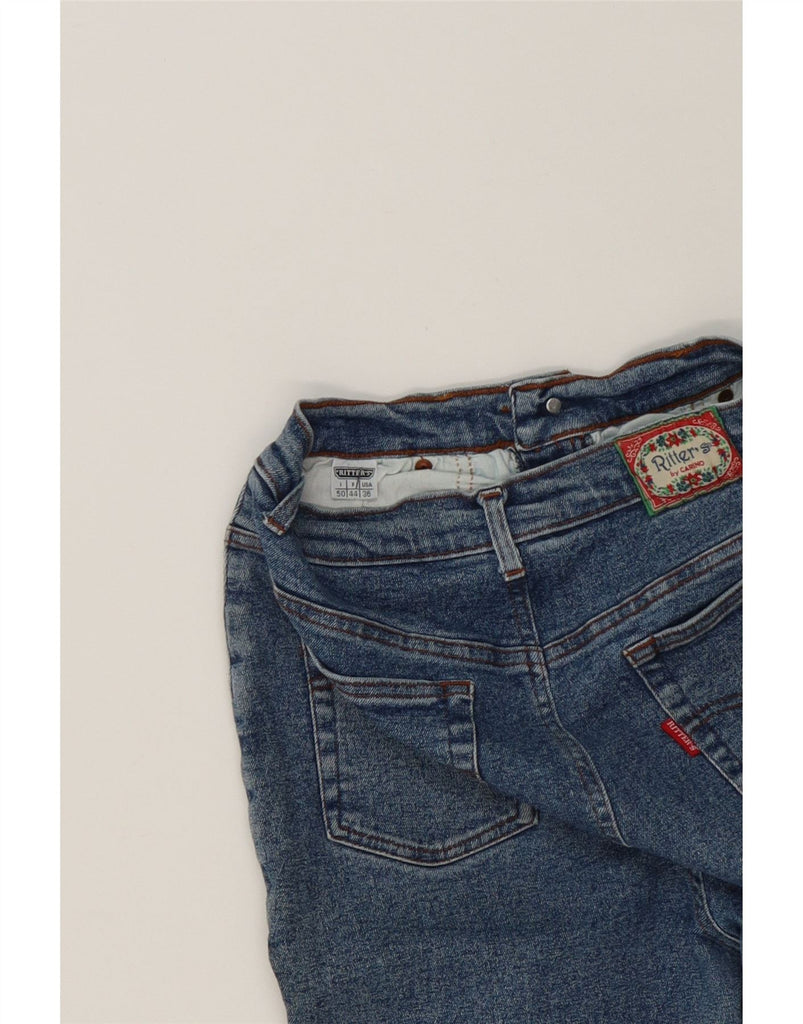 VINTAGE Womens High Waist Tapered Jeans W30 L24 Blue Cotton Vintage Vintage and Second-Hand Vintage from Messina Hembry 