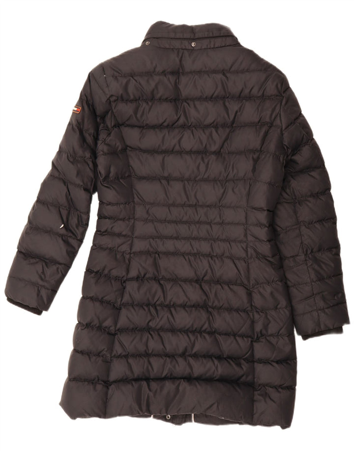 Tommy Hilfiger Manteau rembourré pour femme UK 16 Large Noir Polyester