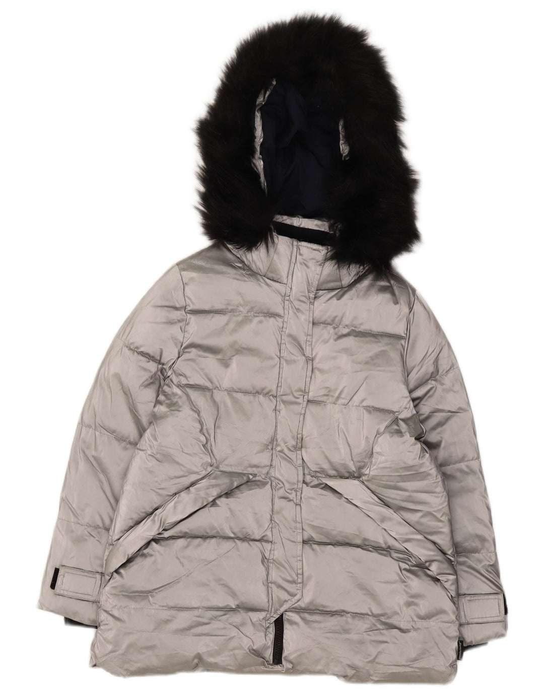 Zara Veste matelassée à capuche fille 11-12 ans Argent Polyester