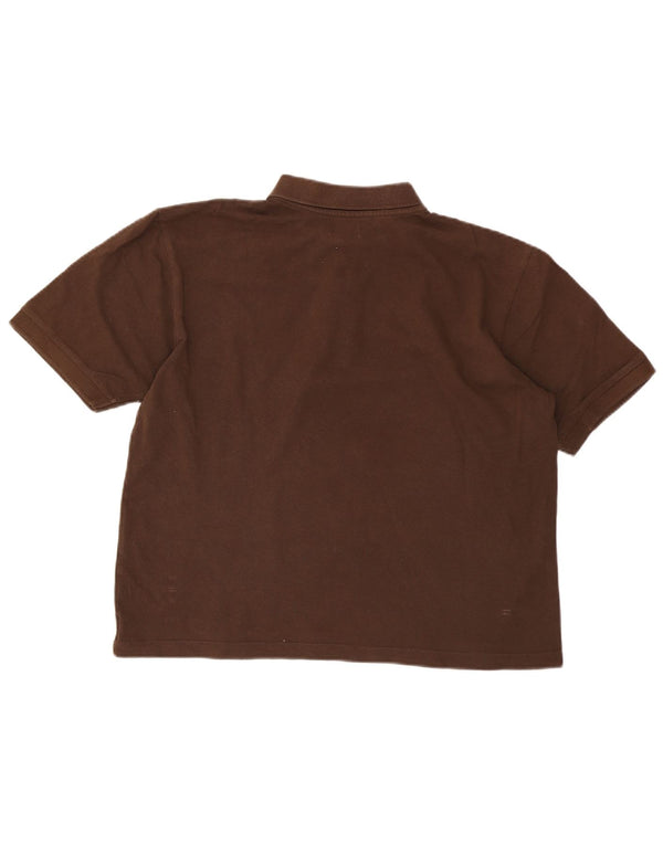Kappa Polo Homme XL Marron Coton