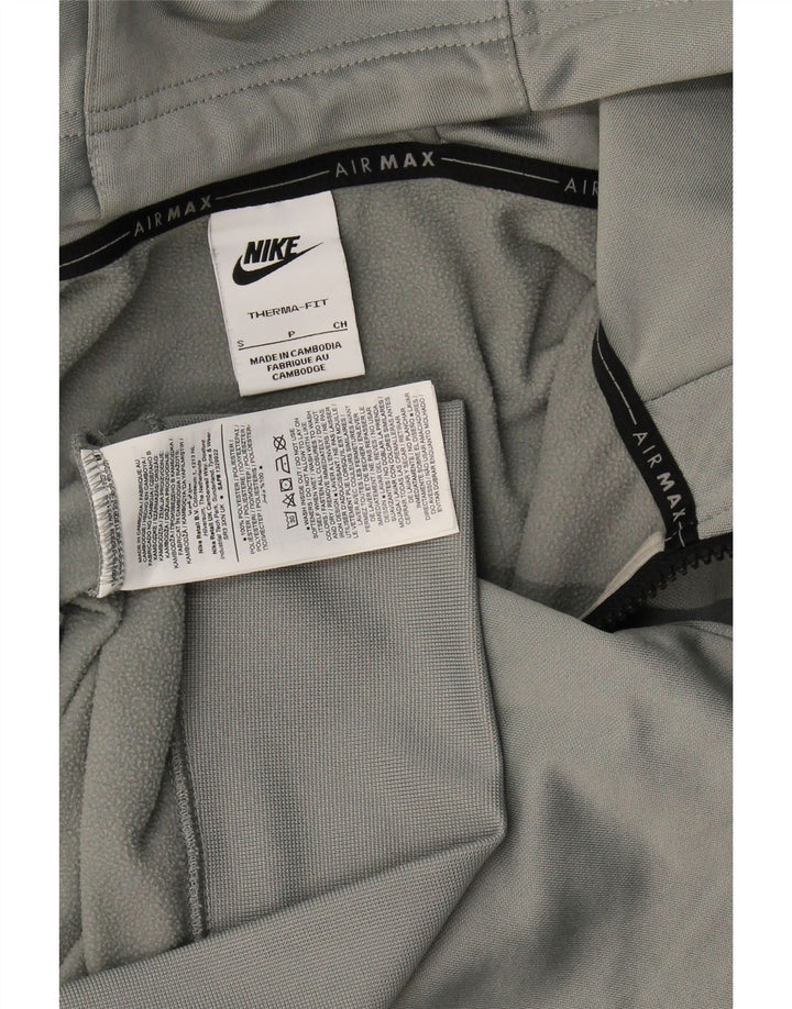 Nike Pull à capuche zippé graphique pour homme Petit gris Polyester