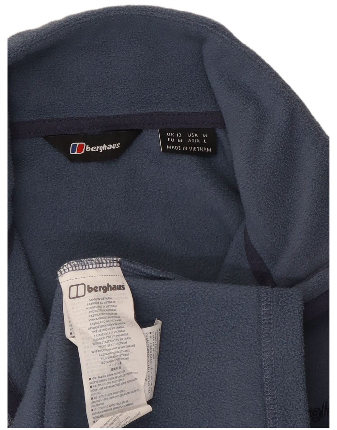 Berghaus Veste Polaire Doublure Femme UK 12 Bleu Moyen Polyester