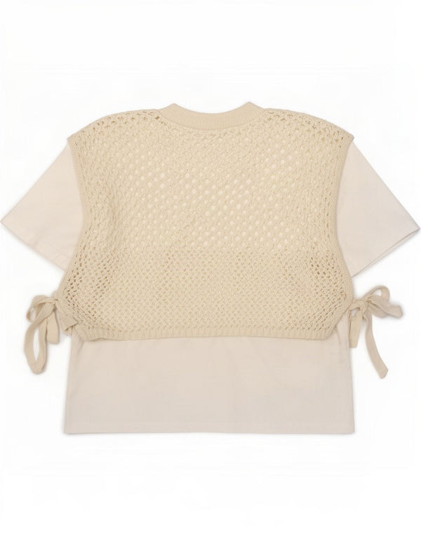Zara Womens Crop Blouse Top UK 10 Petit Coton Blanc
