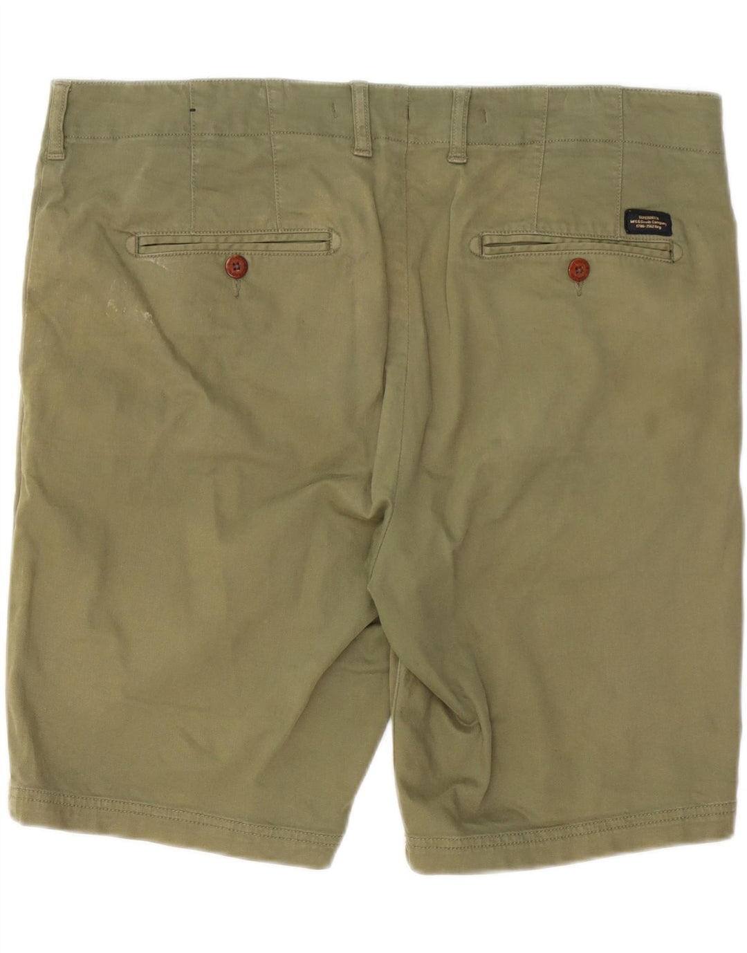 SUPERDRY Short Chino Homme W36 Large Kaki Coton