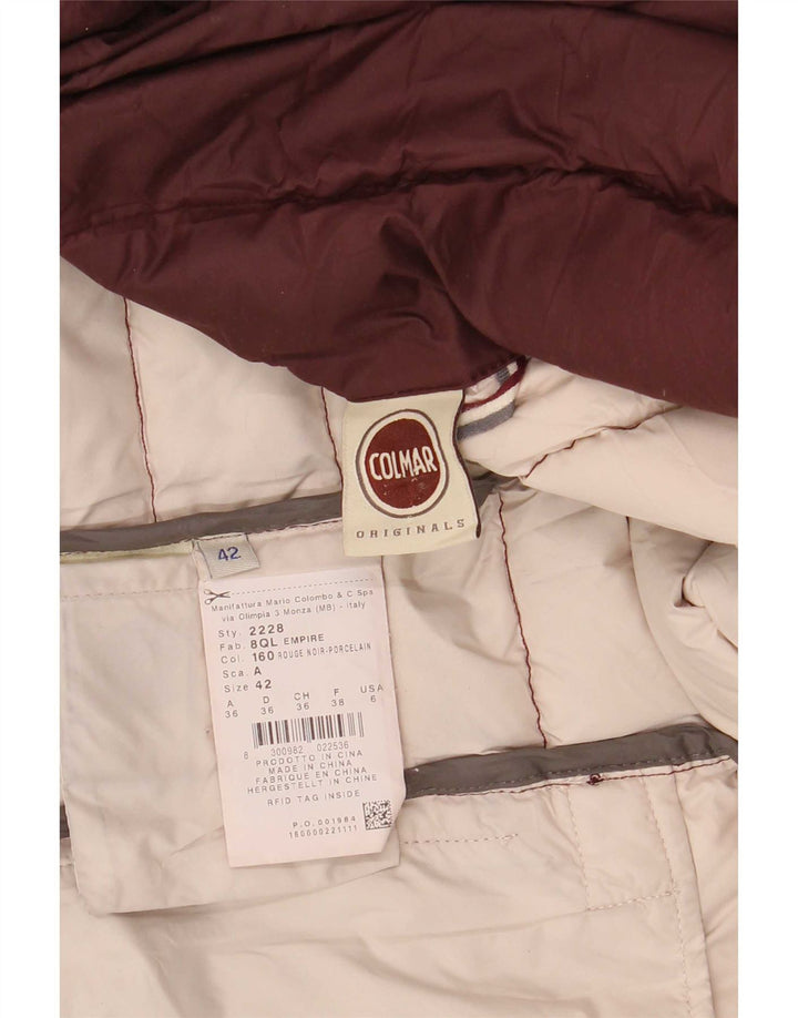 Colmar Veste matelassée coupe décontractée pour femme IT 42 Small Bordeaux Polyester