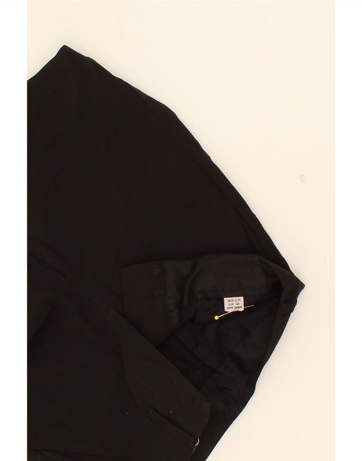 VOLCOM Boys Slim Chino Shorts 7-8 Years W22 Black Polyester Vintage Volcom and Second-Hand Volcom from Messina Hembry 