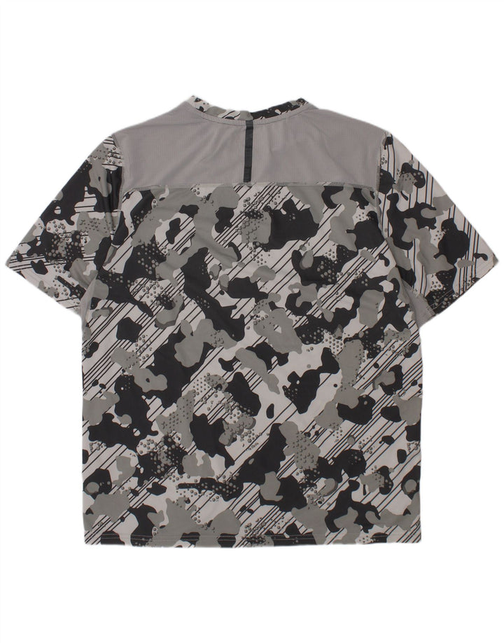 RUSSELL ATHLETIC T-Shirt Dri-Power Garçon 14-15 Ans XL Gris Camouflage