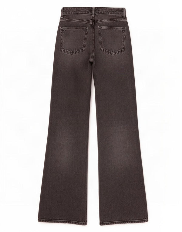 Zara Jean Bootcut Femme EU 34 2XS W24 L23 Gris Coton