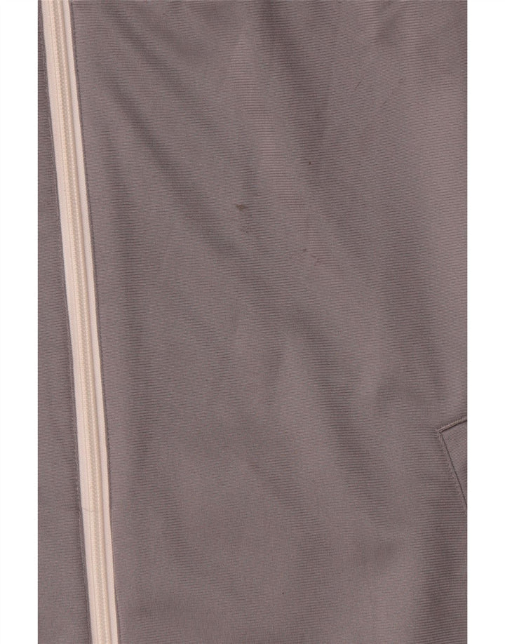 Adidas Veste de survêtement pour homme UK 44/46 Large Gris Colorblock Polyester