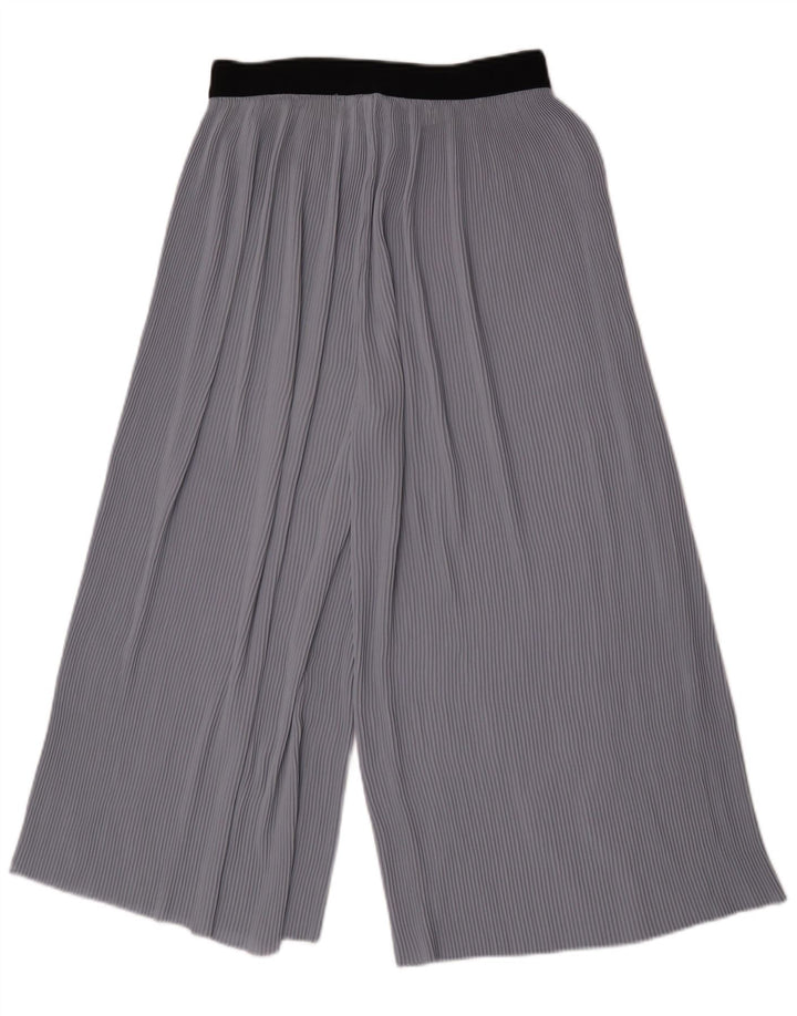 Pantalon Capri Cullotes Femme Zara Medium W28 L21 Bleu Colorblock