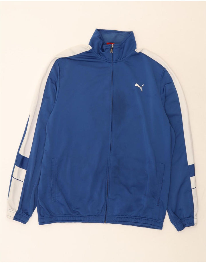 Puma Veste de survêtement pour homme 2XL Bleu Colorblock