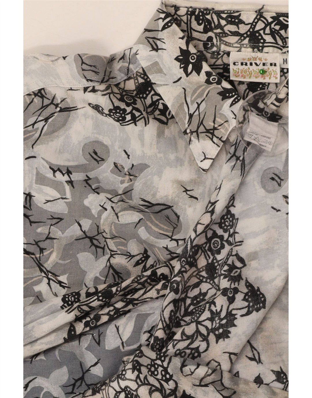 CRIVER Chemise Homme Gris Moyen Floral Viscose