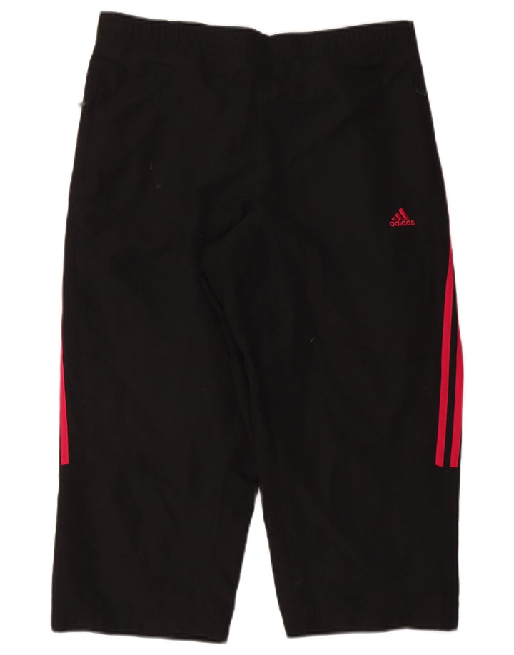 Adidas Pantalon de survêtement Capri pour femme UK 16 Large Noir Polyester