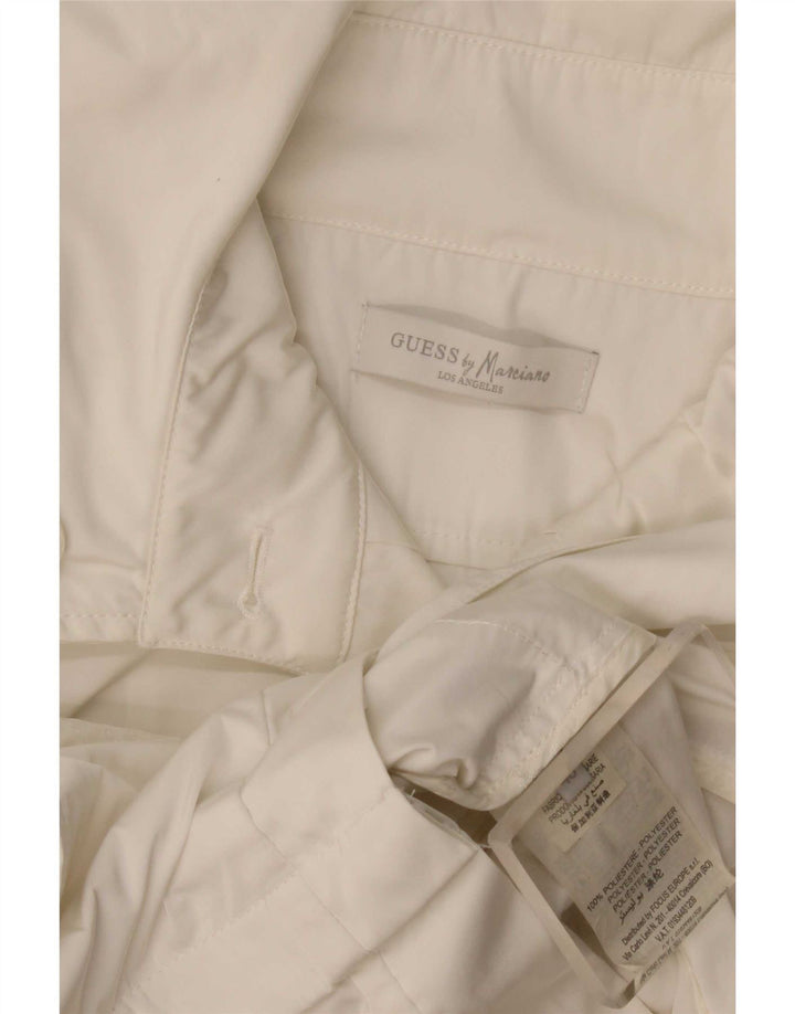 Guess By Marciano Trench Femme IT 40 Petit Blanc Polyester