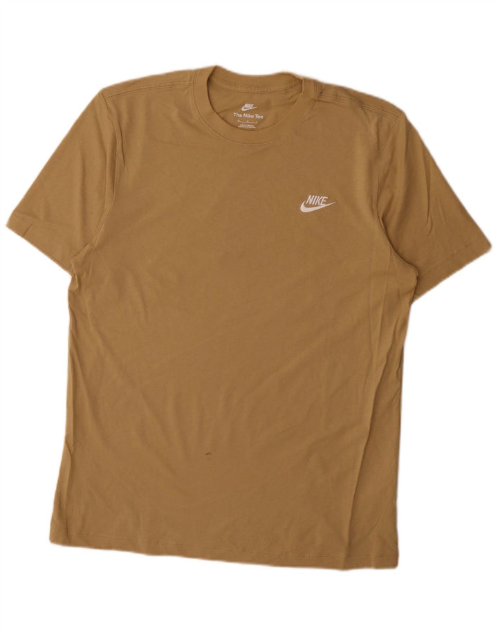 Nike T-Shirt Homme Coton Beige Moyen