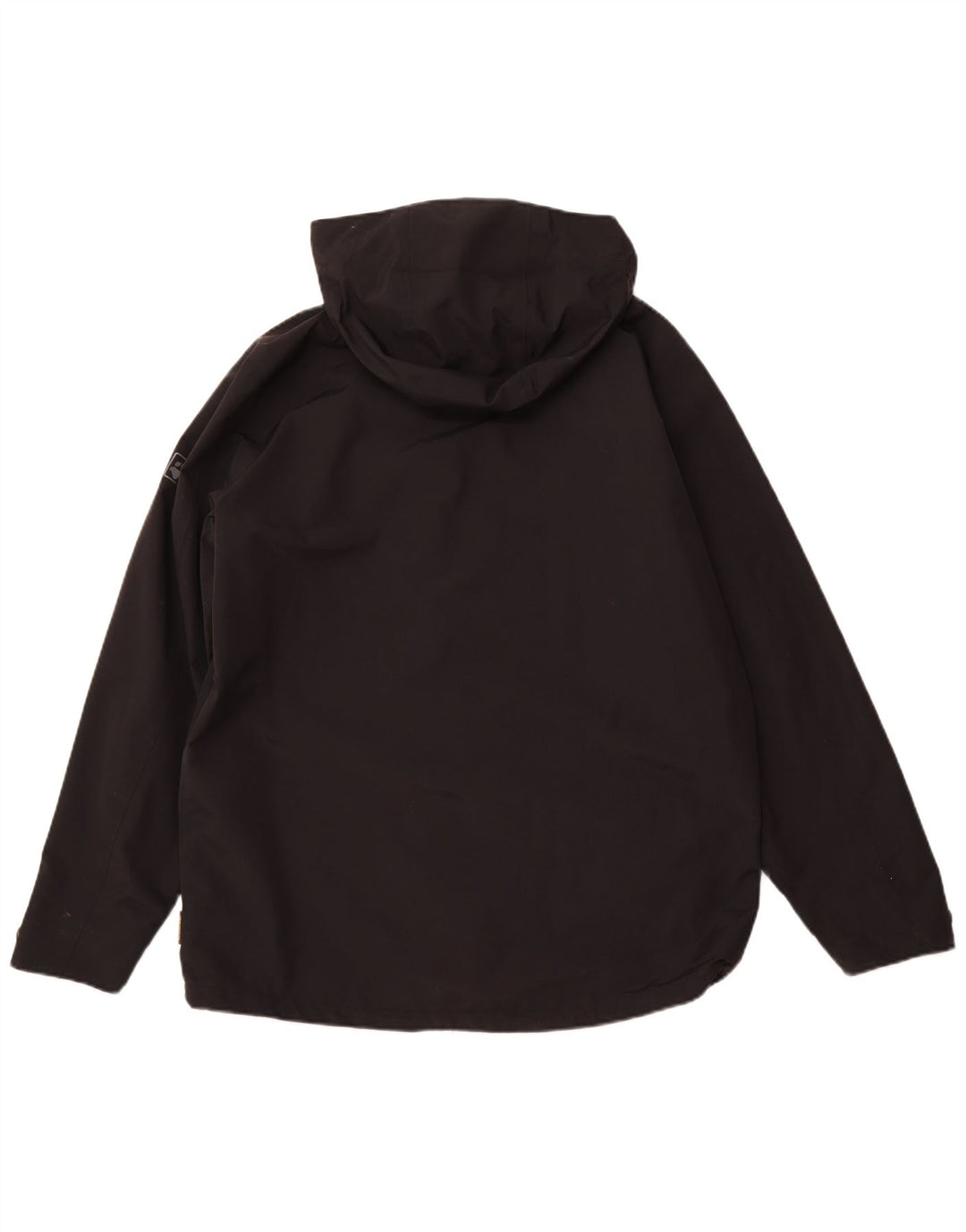 JACK WOLFSKIN Veste de pluie à capuche pour homme UK 42 Large Noir Polyamide