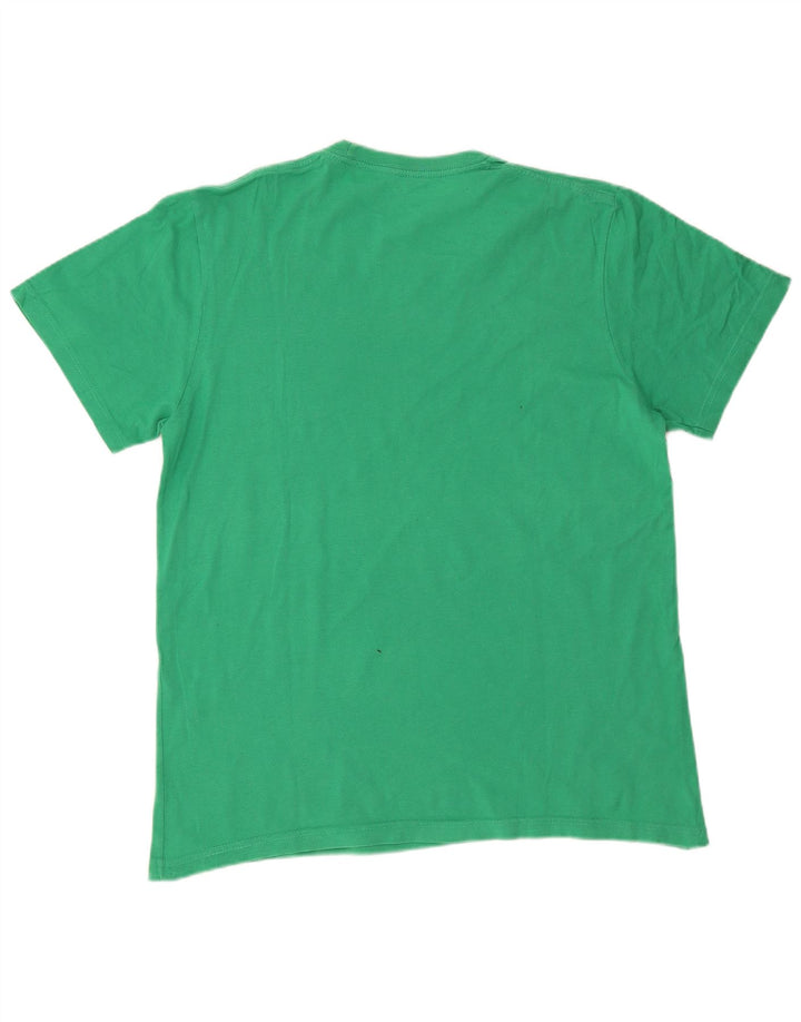 Converse T-Shirt Graphique Homme Vert Moyen Coton