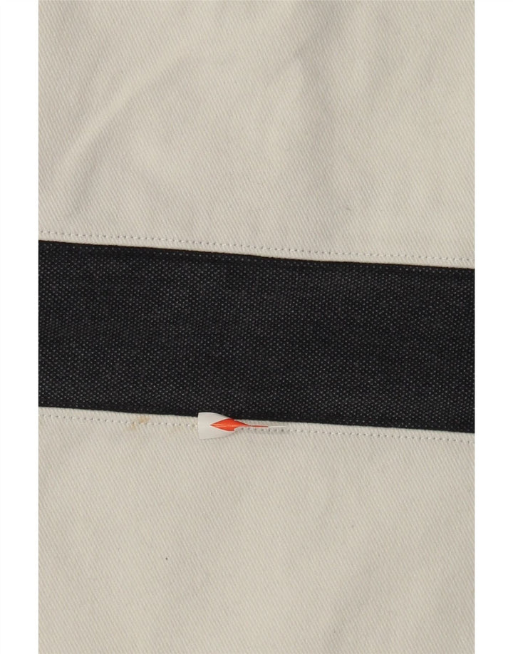 Crew Clothing Sweat-shirt à col zippé pour homme Rayé bleu marine moyen