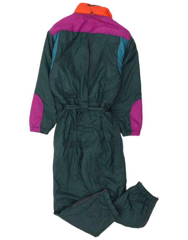 Brugi Combinaison de ski à capuche pour homme IT 52 XL Vert Colorblock Polyamide