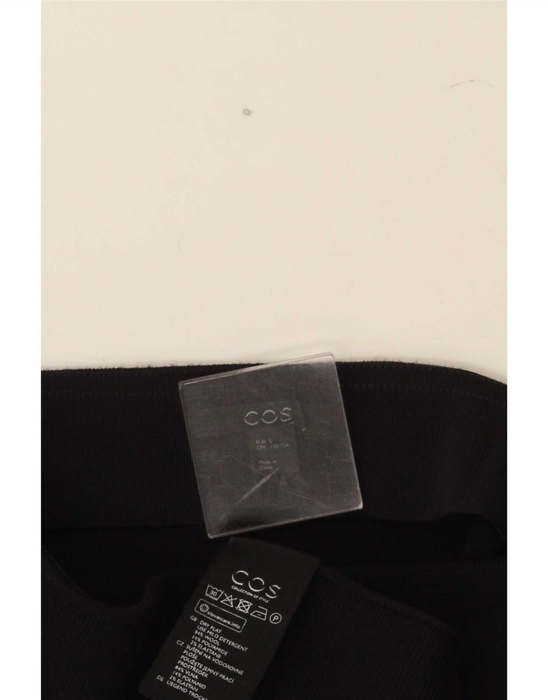 Cos Jupe Droite Femme Small W30 Laine Noir