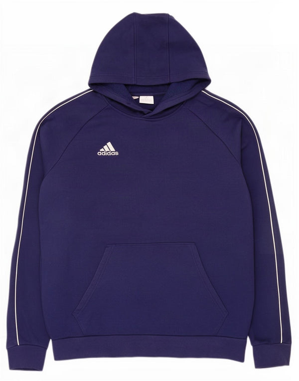 Adidas Pull à capuche pour homme en coton bleu marine Taille L