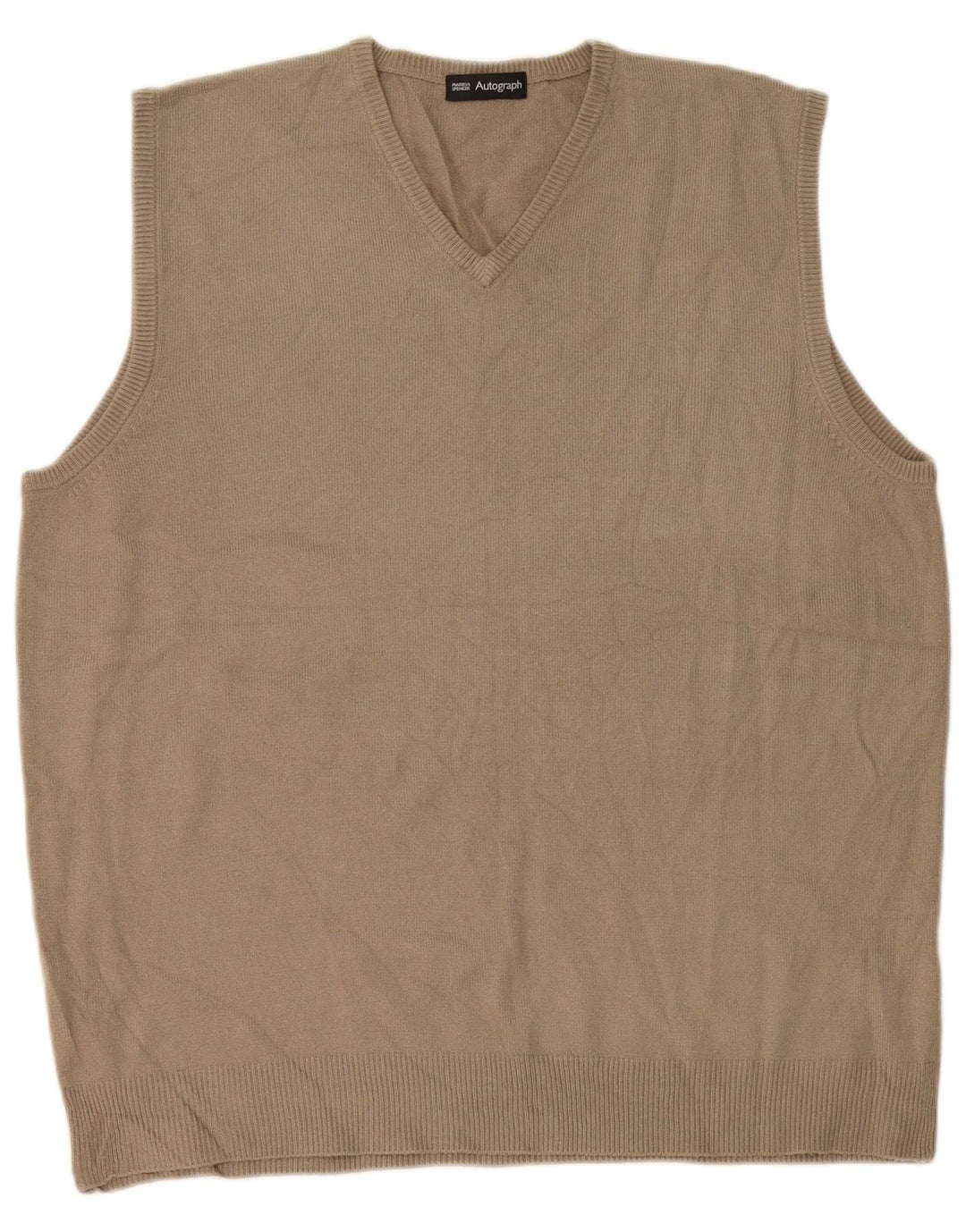 Marks & Spencer Débardeur pour homme Large Beige Acrylique