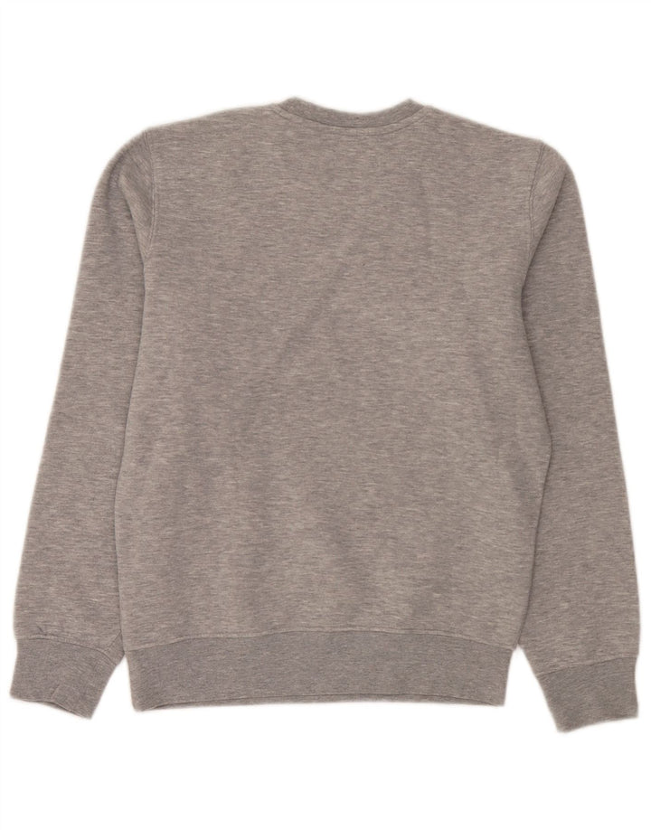 Rifle Mens Graphic Sweatshirt Jumper Petit Gris Moucheté Coton