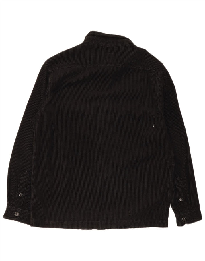 Lee Veste en velours côtelé pour homme UK 36 Petit coton noir