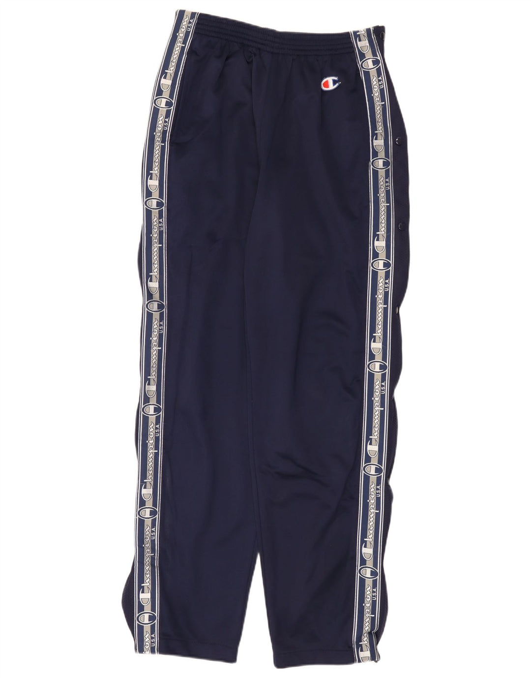 Champion Pantalon de survêtement graphique pour femme UK 12 Bleu marine moyen
