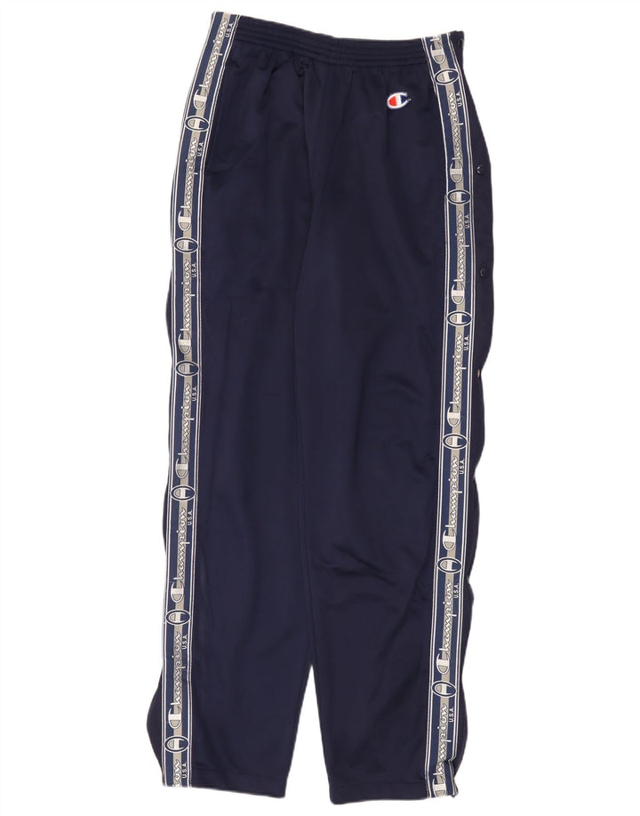 Champion Pantalon de survêtement graphique pour femme UK 12 Bleu marine moyen