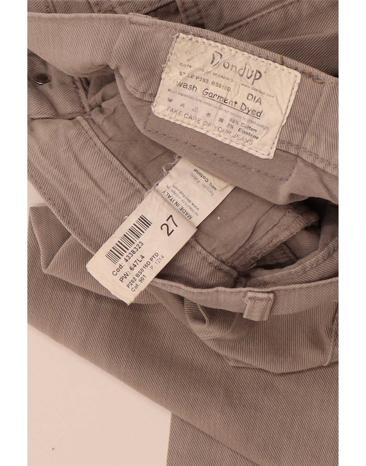 Dondup Jean Slim Crop Femme W27 L26 Gris Coton