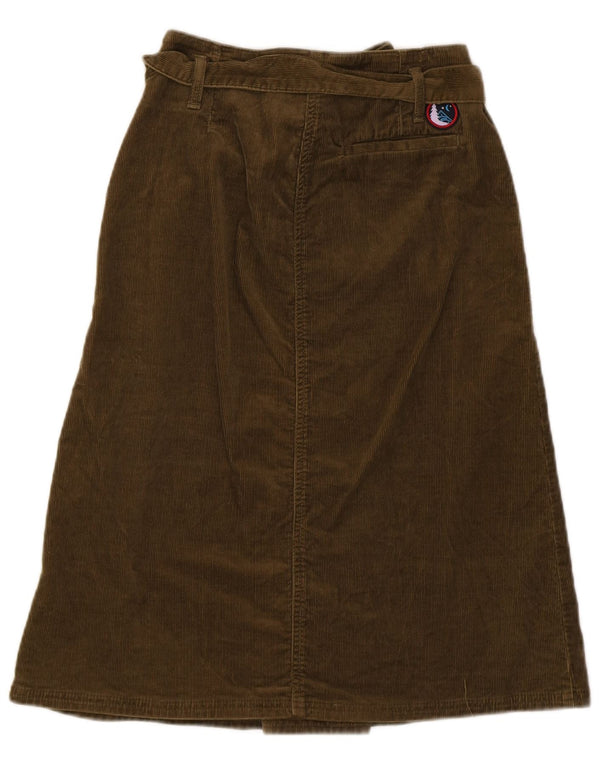 Tommy Hilfiger Jupe en velours côtelé pour femme US 4 Small W25 Coton kaki