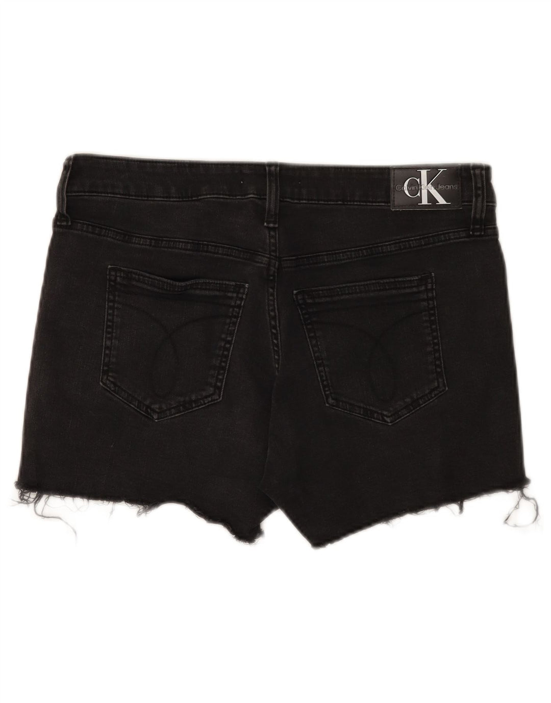 Calvin Klein Short en jean W29 pour femme en coton noir moyen