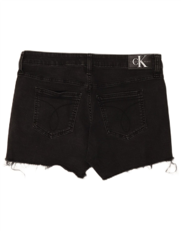 Calvin Klein Short en jean W29 pour femme en coton noir moyen