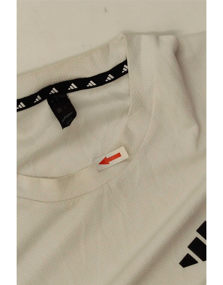 Adidas Hommes Aeroready T-Shirt Haut Moyen Blanc Polyester