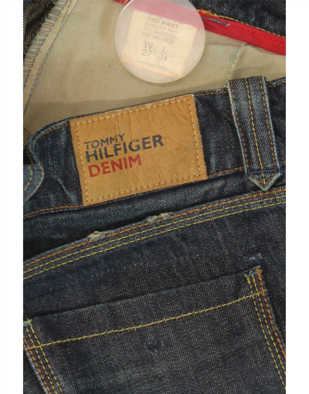 Tommy Hilfiger Jean droit femme W27 L34 bleu coton
