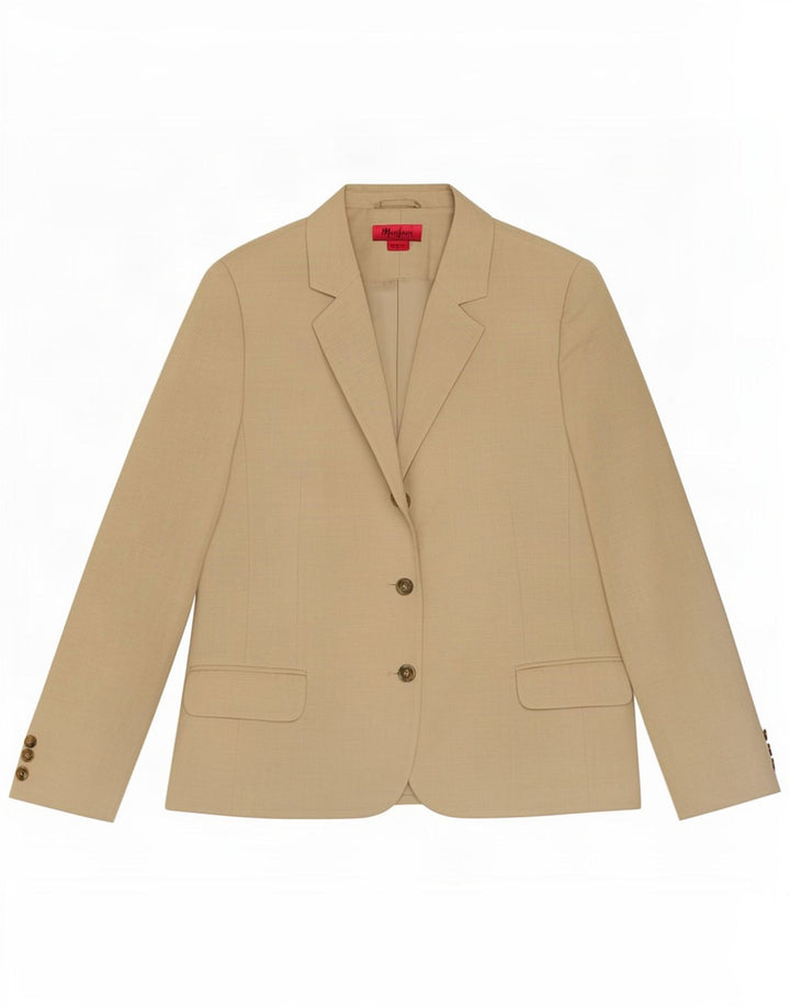 Monsoon Veste Blazer 3 Boutons Femme UK 18 XL Lin Beige