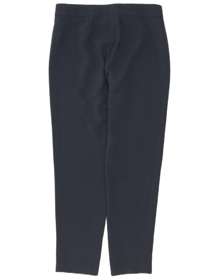 Max Mara Pantalon décontracté slim pour femme UK 8 Small W28 L27 Bleu marine