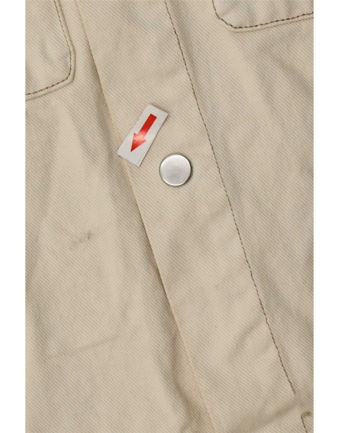 Zara Veste en jean pour homme UK 38 Medium Off White Coton