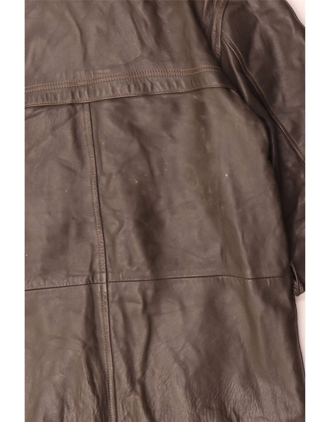 Veste en cuir homme vintage IT 48 Cuir marron moyen