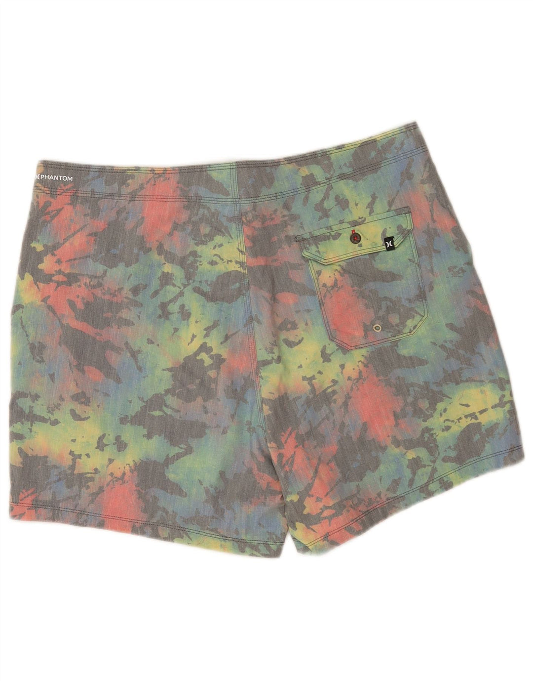 Hurley Short de Bain Phantom Homme Large Multicolore Tie Dye Coton