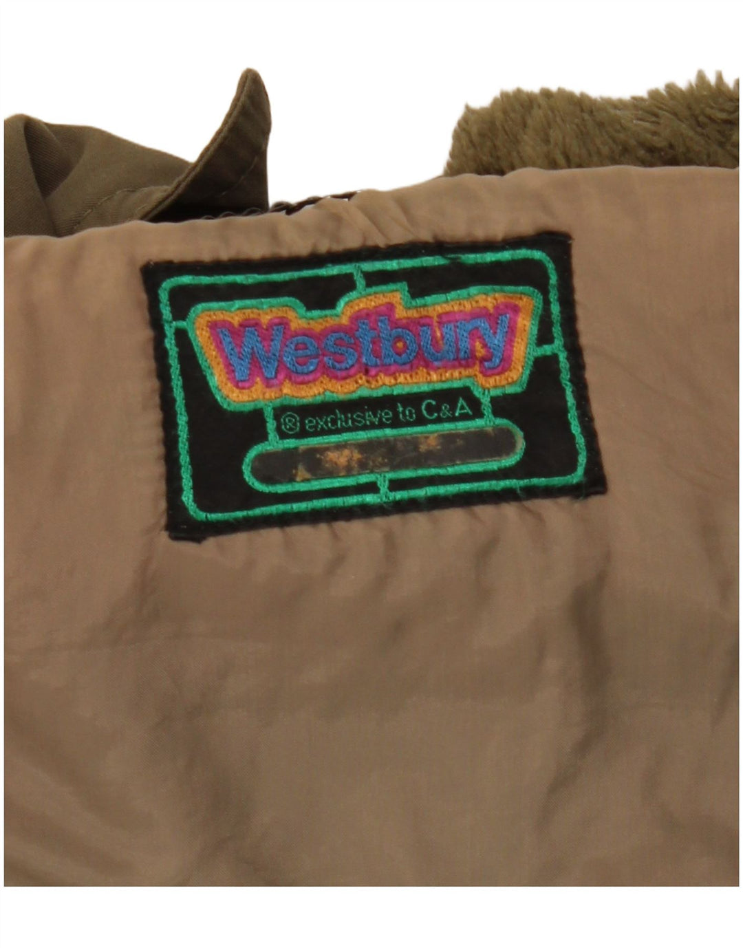 WESTBURY Veste Sherpa Parka à capuche pour homme EU 48 Medium Kaki Acrylique