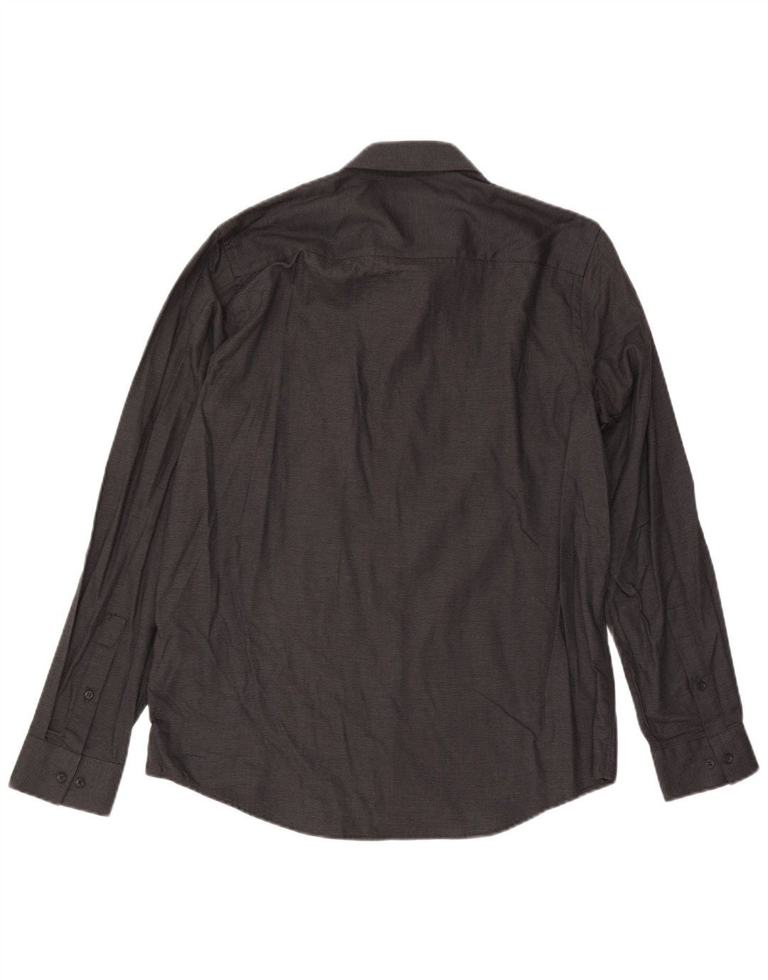 Calvin Klein Chemise coupe classique pour homme en coton à fines rayures noires