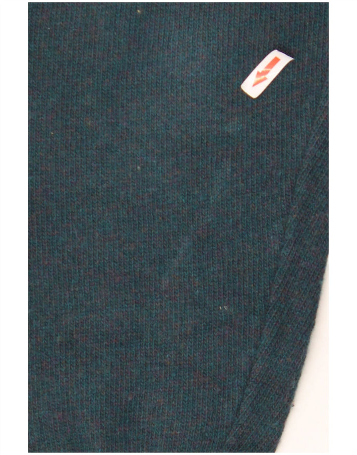 Stefanel Pull à col polo pour homme en laine verte