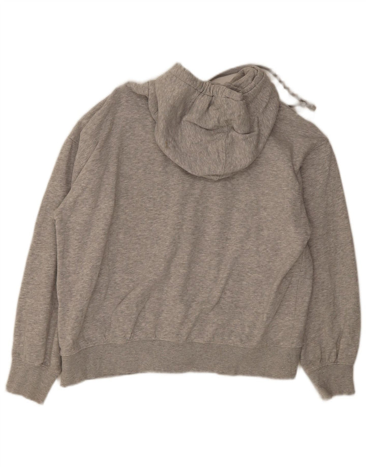 Zara Pull à capuche surdimensionné pour femme UK 44 Gris moyen moucheté